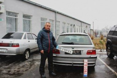 В Северодонецке перерегистрировано первое авто на еврономерах